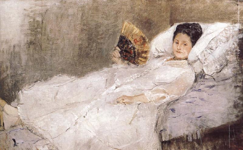 Berthe Morisot Portrait of Mrs Hubade china oil painting image